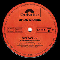 Miriam Makeba : Pata Pata (Remix Dance Version '89) (12")
