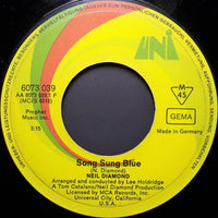 Neil Diamond : Song Sung Blue (7", Single, Mono)