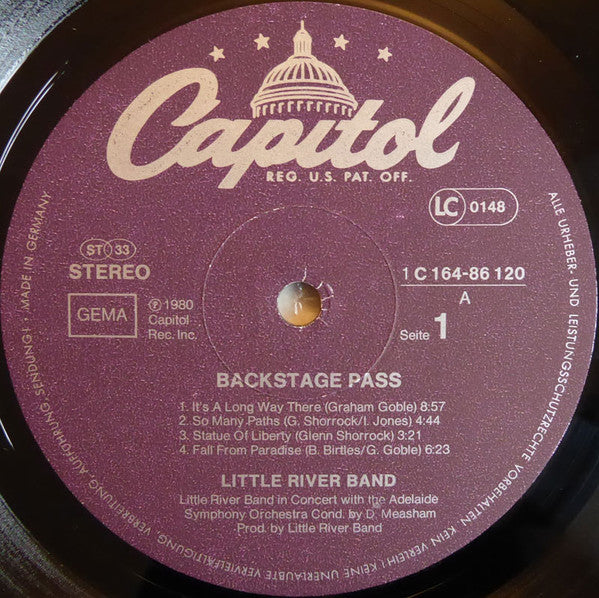 Little River Band : Backstage Pass (2xLP, Gat)