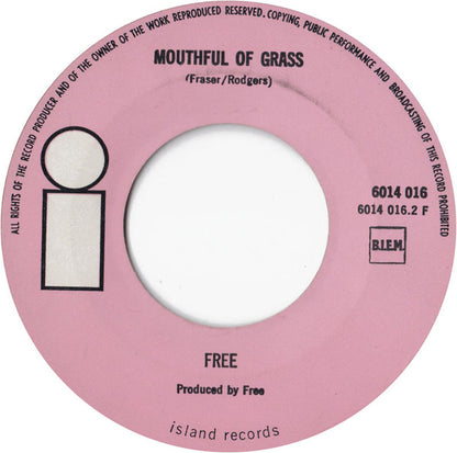 Free : All Right Now (7", Single, Lar)