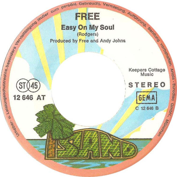 Free : Travellin' In Style (7", Single)