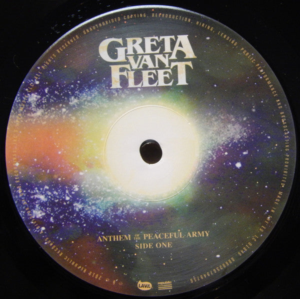 Greta Van Fleet : Anthem Of The Peaceful Army (LP, Album, RE)