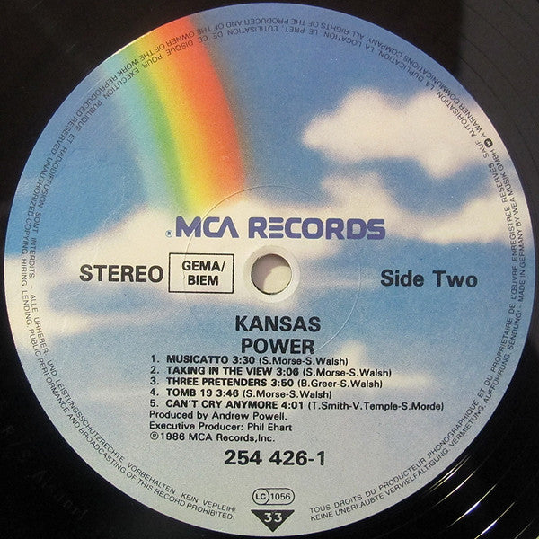 Kansas (2) : Power (LP, Album)