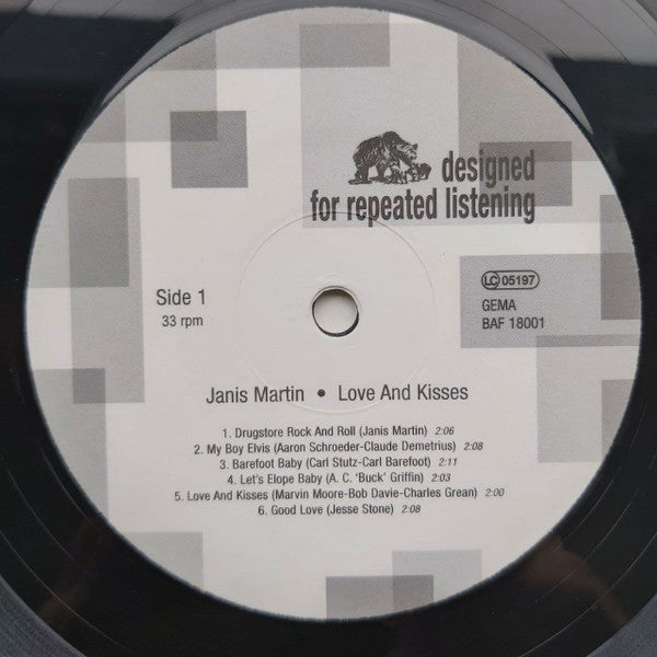 Janis Martin (2) : Love And Kisses (LP, Comp, 180)