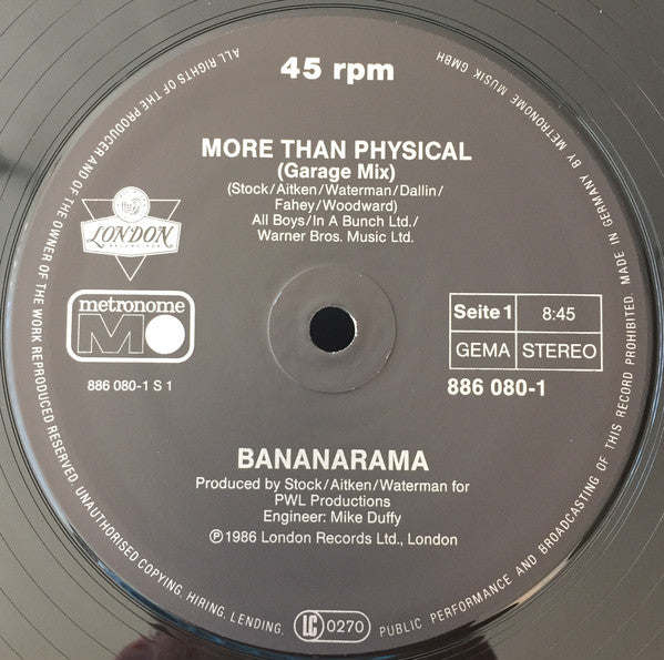 Bananarama : More Than Physical (12", Maxi)