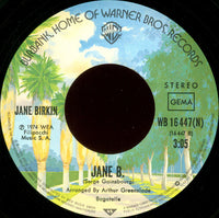 Jane Birkin Avec Serge Gainsbourg : Je T'aime ... Moi Non Plus / Jane B. (7", Single, RE)