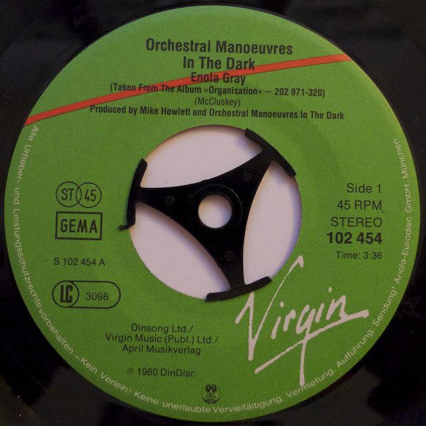 Orchestral Manoeuvres In The Dark : Enola Gay (7", Single)