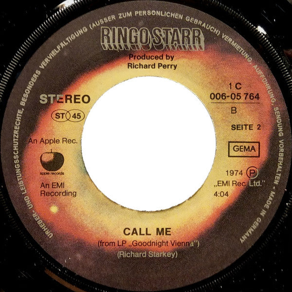 Ringo Starr : Only You (7", Single)