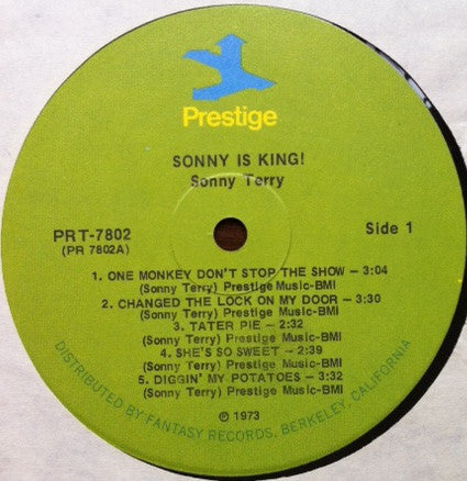 Sonny Terry : Sonny Is King (LP, Album, Mono, RE)