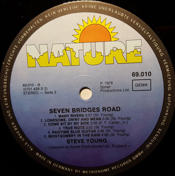 Steve Young (2) : Seven Bridges Road (LP, Album, RE)