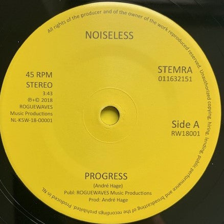 Noiseless (5) : Progress (7", Single, Sma)