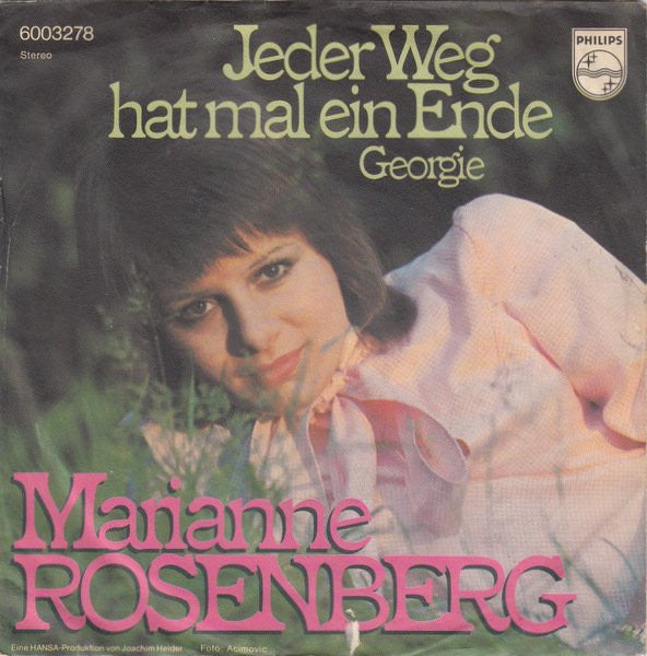 Marianne Rosenberg : Jeder Weg Hat Mal Ein Ende (7", Single)