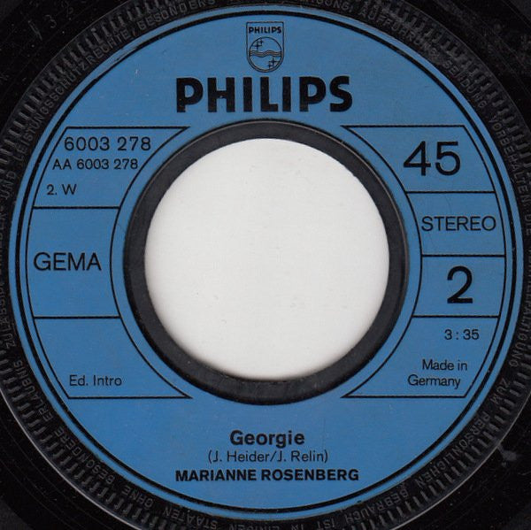 Marianne Rosenberg : Jeder Weg Hat Mal Ein Ende (7", Single)