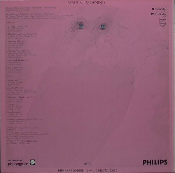 Herbert Rehbein And His Music* : Beautiful Morning (LP, Album)