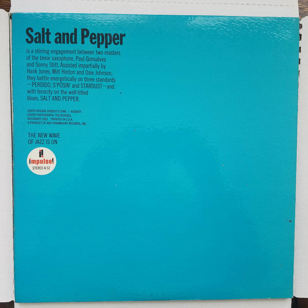 Sonny Stitt And Paul Gonsalves : Salt And Pepper (LP, Album)