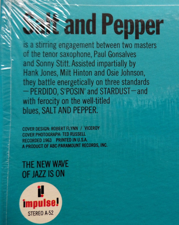 Sonny Stitt And Paul Gonsalves : Salt And Pepper (LP, Album)
