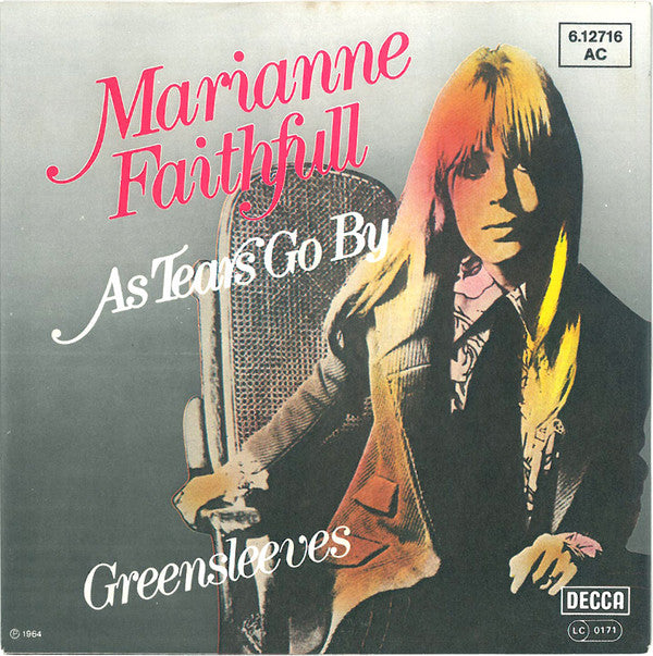 Marianne Faithfull : As Tears Go By (7", Single, RE)