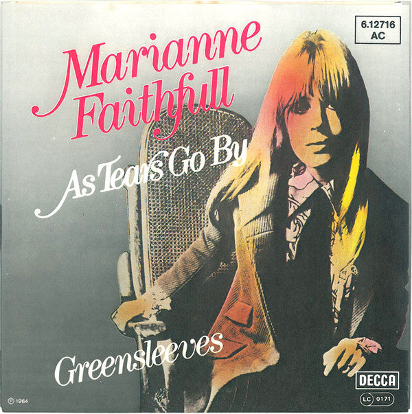 Marianne Faithfull : As Tears Go By (7", Single, RE)