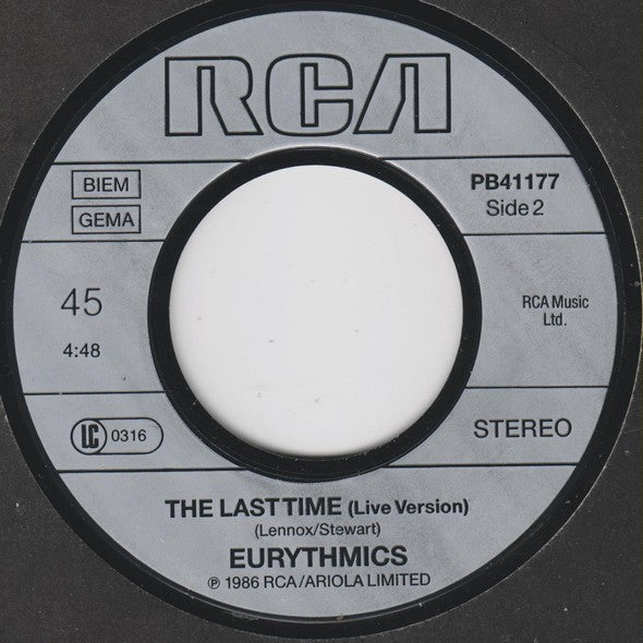 Eurythmics : Missionary Man (7", Single)