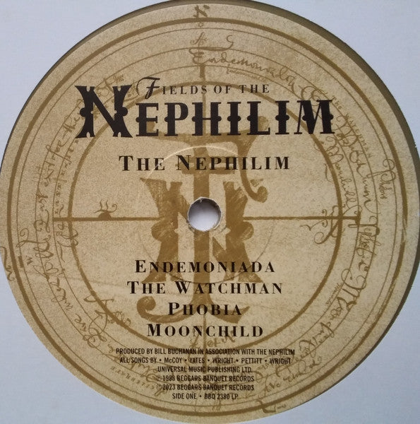 Fields Of The Nephilim : The Nephilim (2xLP, Album, Ltd, RE, Gol)
