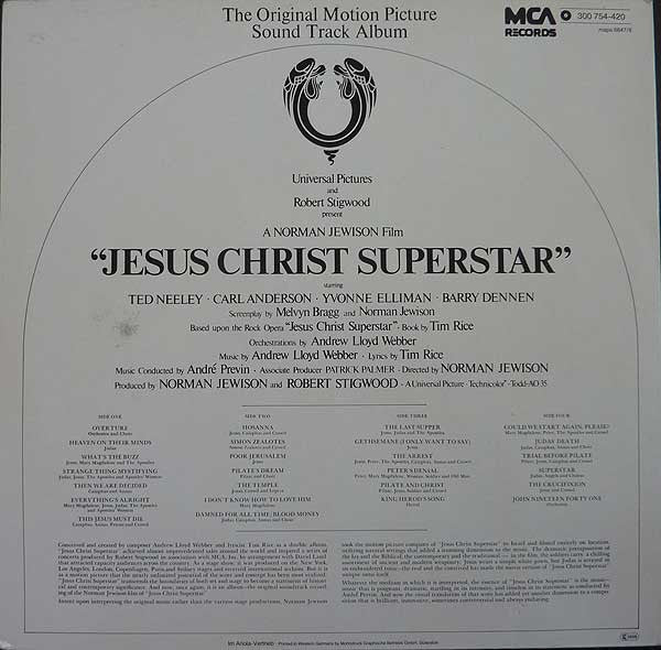 Various : Jesus Christ Superstar (The Original Motion Picture Sound Track Album)  (2xLP, RE, Gat)