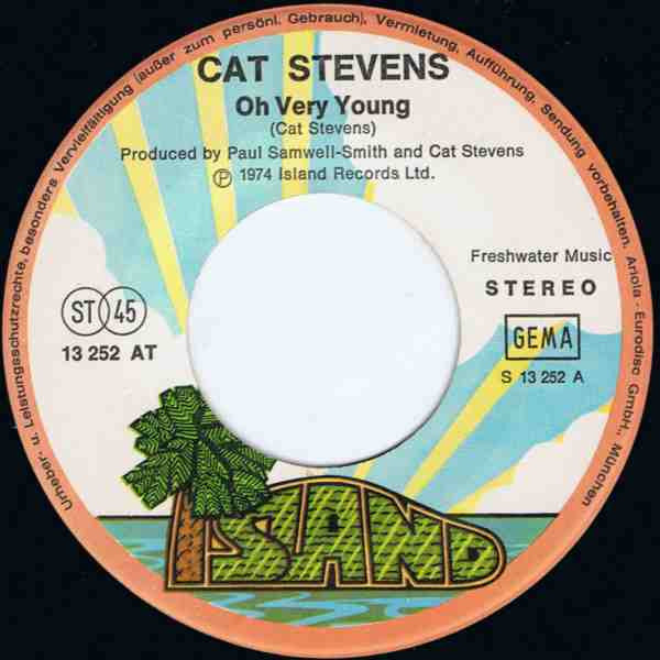 Cat Stevens : Oh Very Young (7", Single)