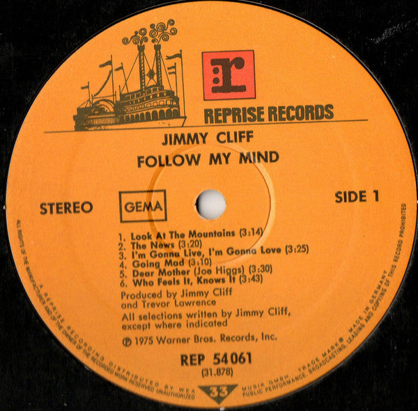Jimmy Cliff : Follow My Mind (LP, Album)