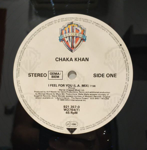 Chaka Khan : I Feel For You (Remix) (12", Maxi)