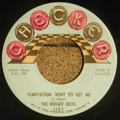 The Knight Bros.* : Temptation 'Bout To Get Me (7", Single)