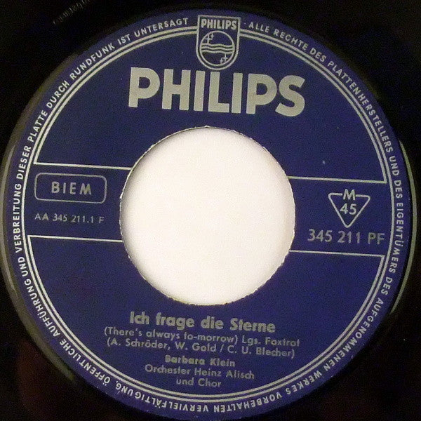 Barbara Klein : Ich Frage Die Sterne / Dieser Tag (7")