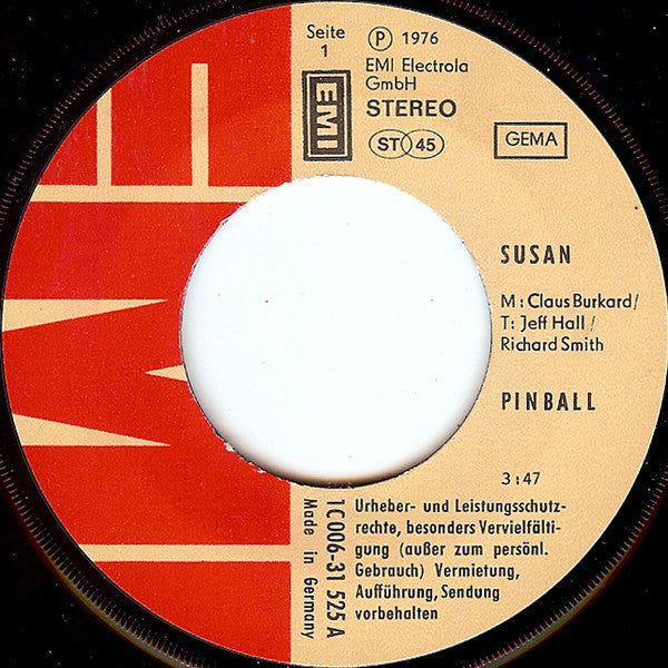 Pinball (5) : Susan (7", Single)