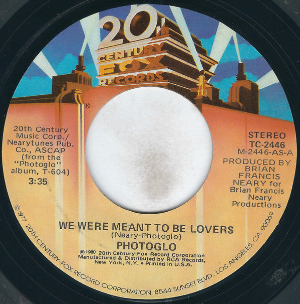 Photoglo* : We Were Meant To Be Lovers (7", Styrene, Ind)