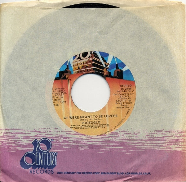 Photoglo* : We Were Meant To Be Lovers (7", Styrene, Ind)