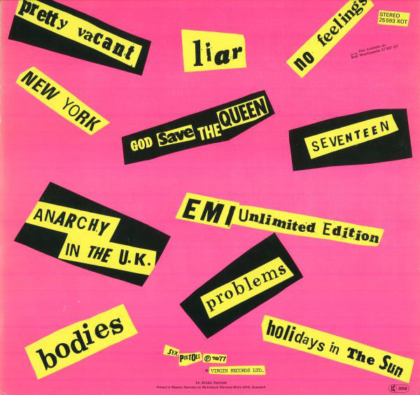 Sex Pistols : Never Mind The Bollocks Here's The Sex Pistols (LP, Album)