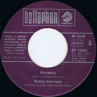 Bobby Sherman : Runaway (7", Single)