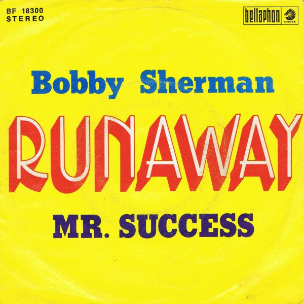 Bobby Sherman : Runaway (7", Single)