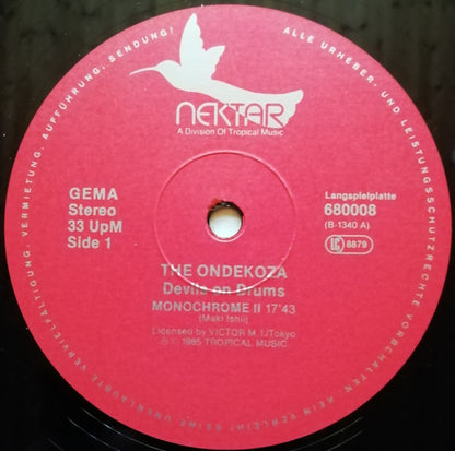 The Ondekoza* : Devils On Drums (From The Sado-Island/Japan) (LP, Album, RE)