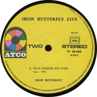 Iron Butterfly : Live (LP, Album)