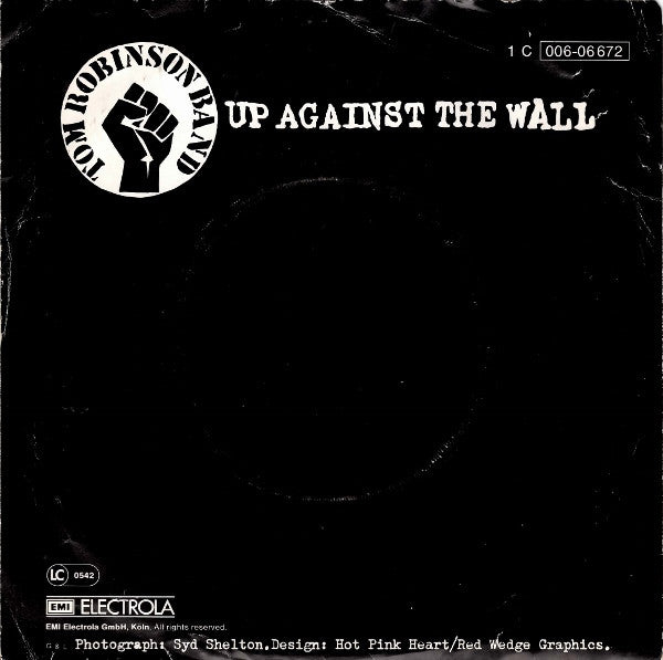 Tom Robinson Band : Up Against The Wall (7", Single)
