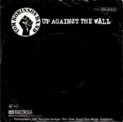 Tom Robinson Band : Up Against The Wall (7", Single)