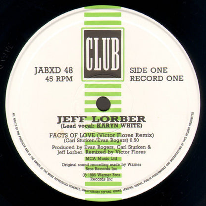 Jeff Lorber Featuring Karyn White : The Facts Of Love (2x12")
