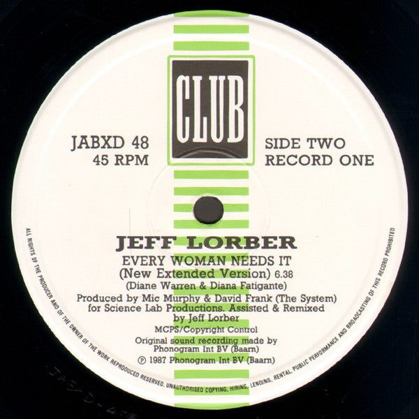Jeff Lorber Featuring Karyn White : The Facts Of Love (2x12")
