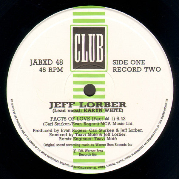 Jeff Lorber Featuring Karyn White : The Facts Of Love (2x12")