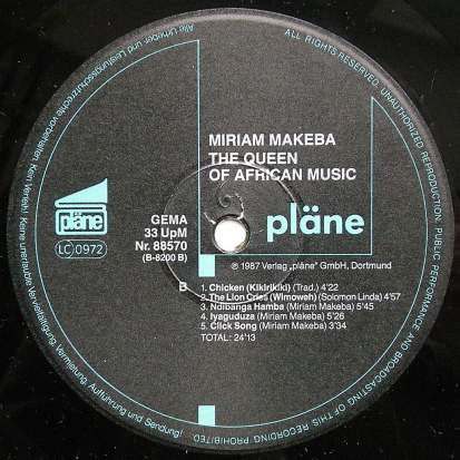 Miriam Makeba : The Queen Of African Music (LP, Comp)