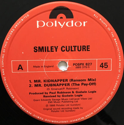 Smiley Culture : Mr Kidnapper (12")