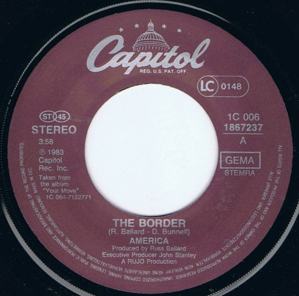 America (2) : The Border (7", Single)