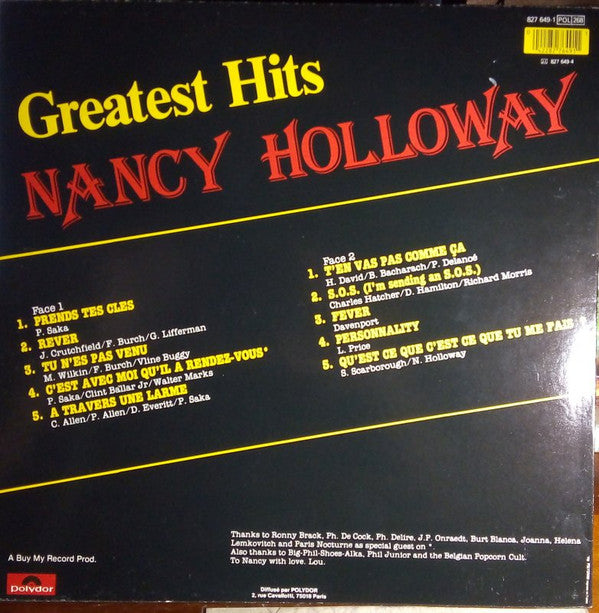 Nancy Holloway : Greatest Hits (LP, Comp)