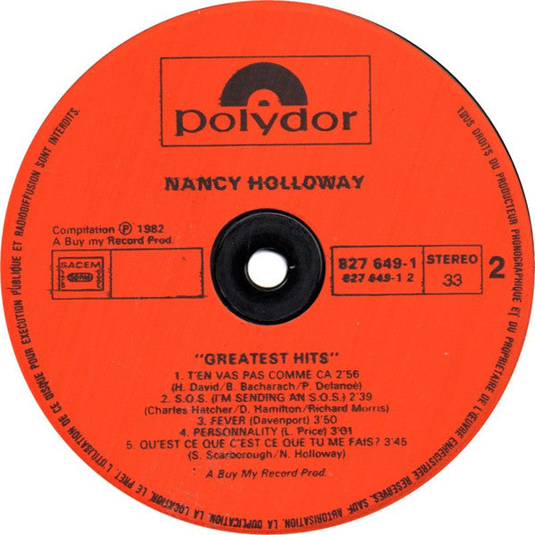 Nancy Holloway : Greatest Hits (LP, Comp)