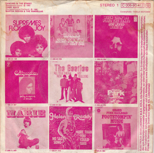Martha Reeves & The Vandellas : Dancing In The Street / Jimmy Mack (7", Single)