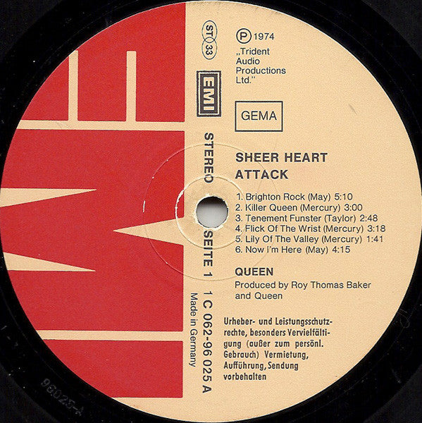 Queen : Sheer Heart Attack (LP, Album)